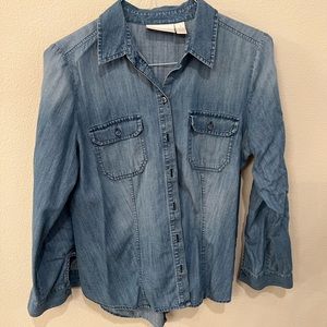 Chicos Lightweight Denim Shirt